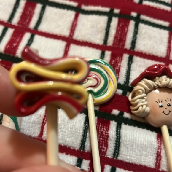 ⚠️ Vintage resin handmade candy Christmas picks - Picture 6 of 12